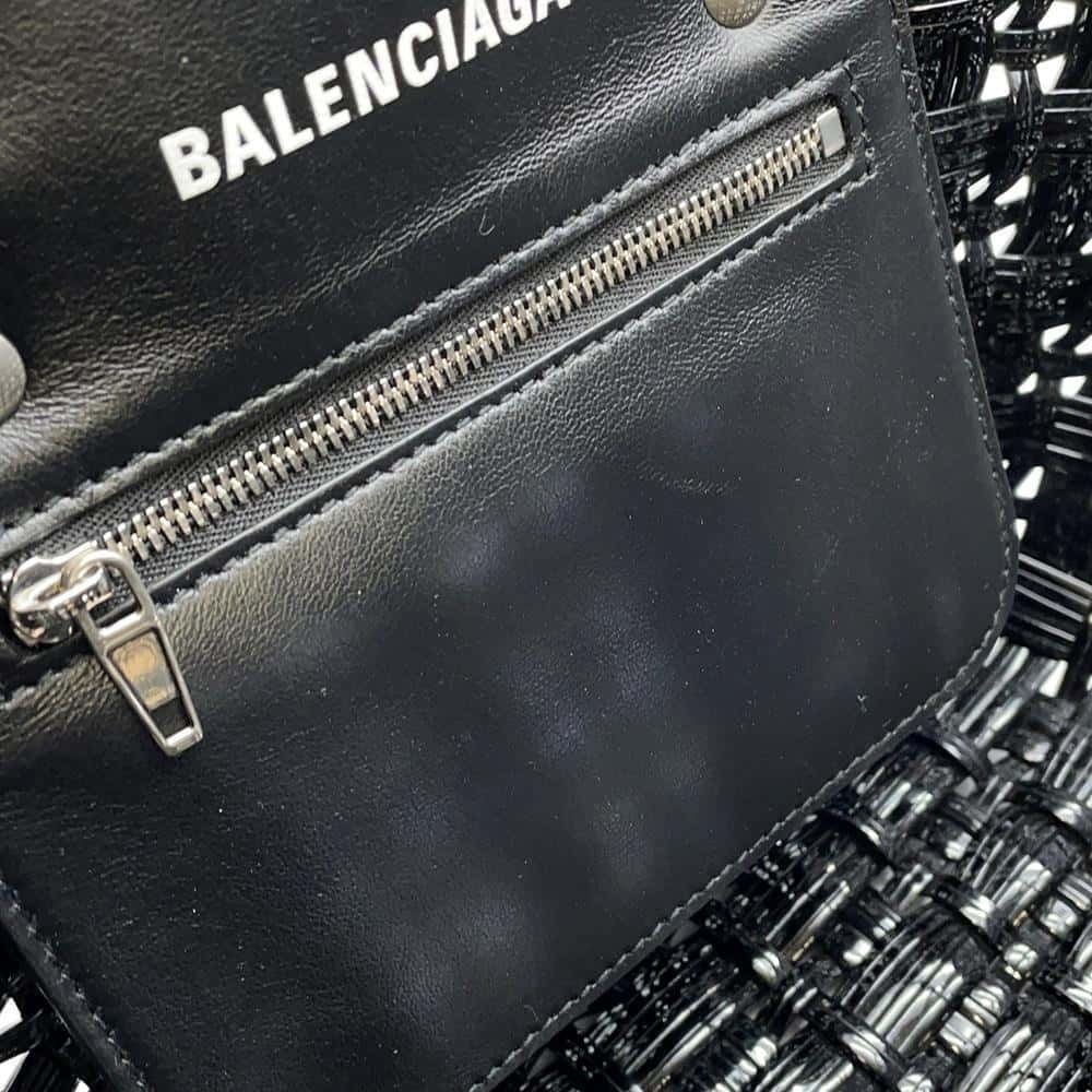 Balenciaga Bistro XS Handbag Shoulder Basket Black BGA - Picture 8 of 12
